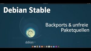 Debian Stable Backports und non-free Repositories ins System einbinden