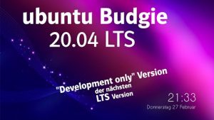ubuntu Budgie 20.04 LTS Beta/daily build Preview
