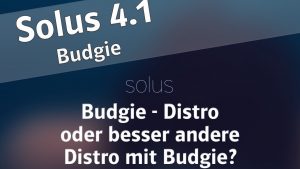 Solus 4.1 Budgie im Test. Budgie Linux-Distro oder besser andere Distro mit Budgie Desktop?
