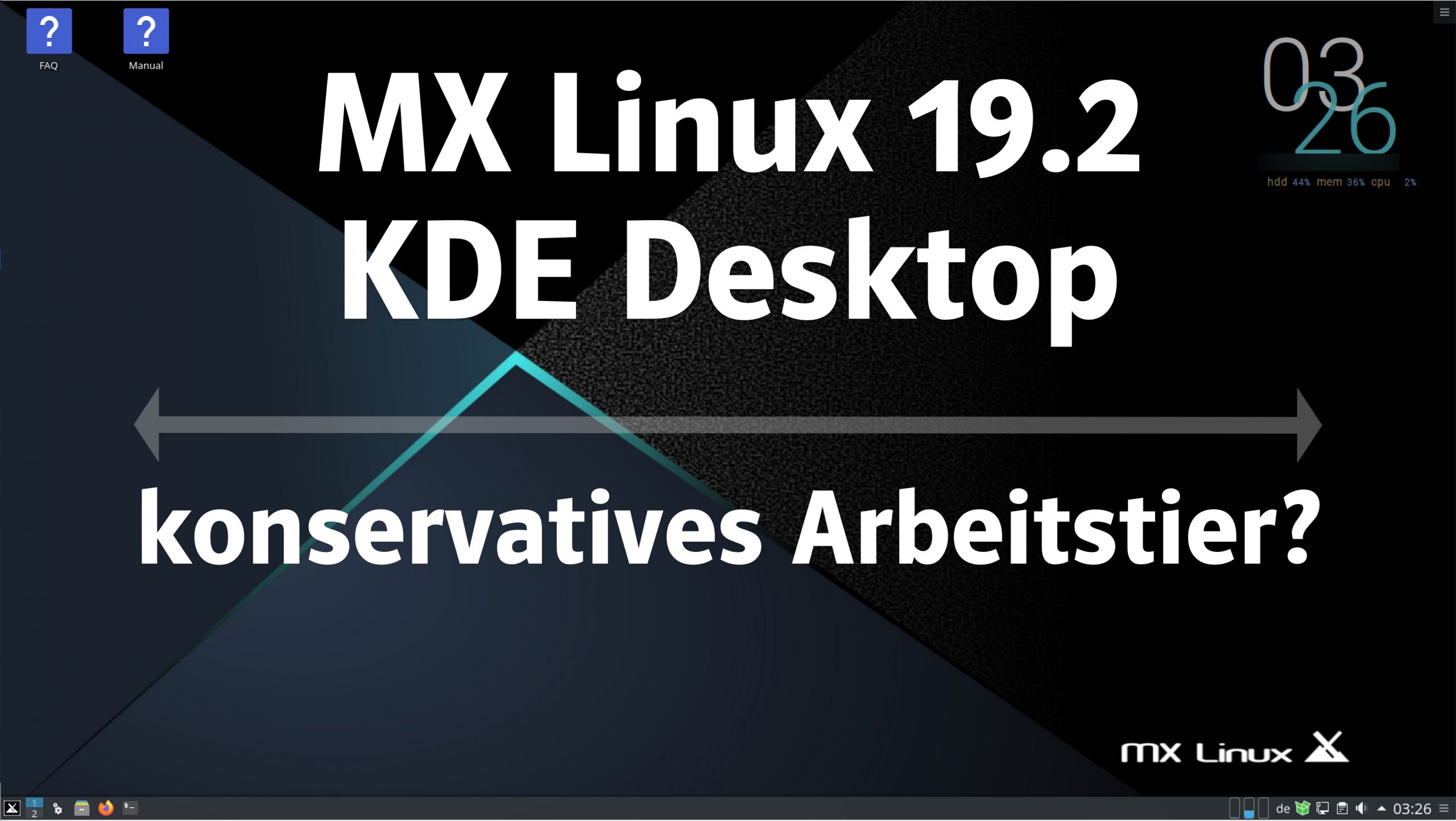 MX Linux 19.2 KDE Desktop – konservatives Arbeitstier?