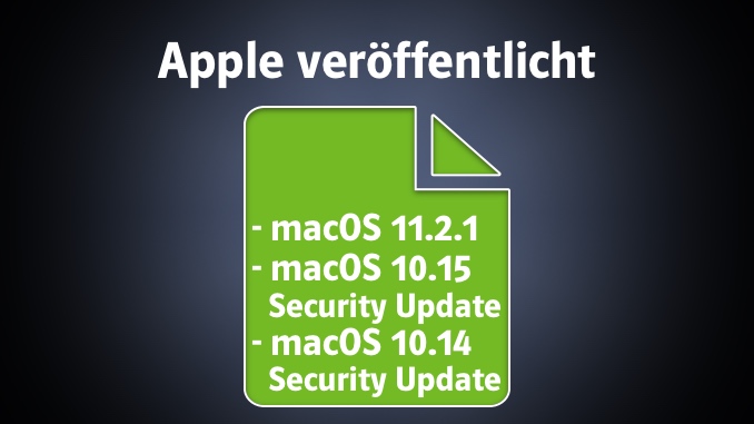 Sudo Lücke geschlossen: macOS Big Sur 11.2.1 und Sicherheitsaktualisierungen für Catalina und Mojave erschienen