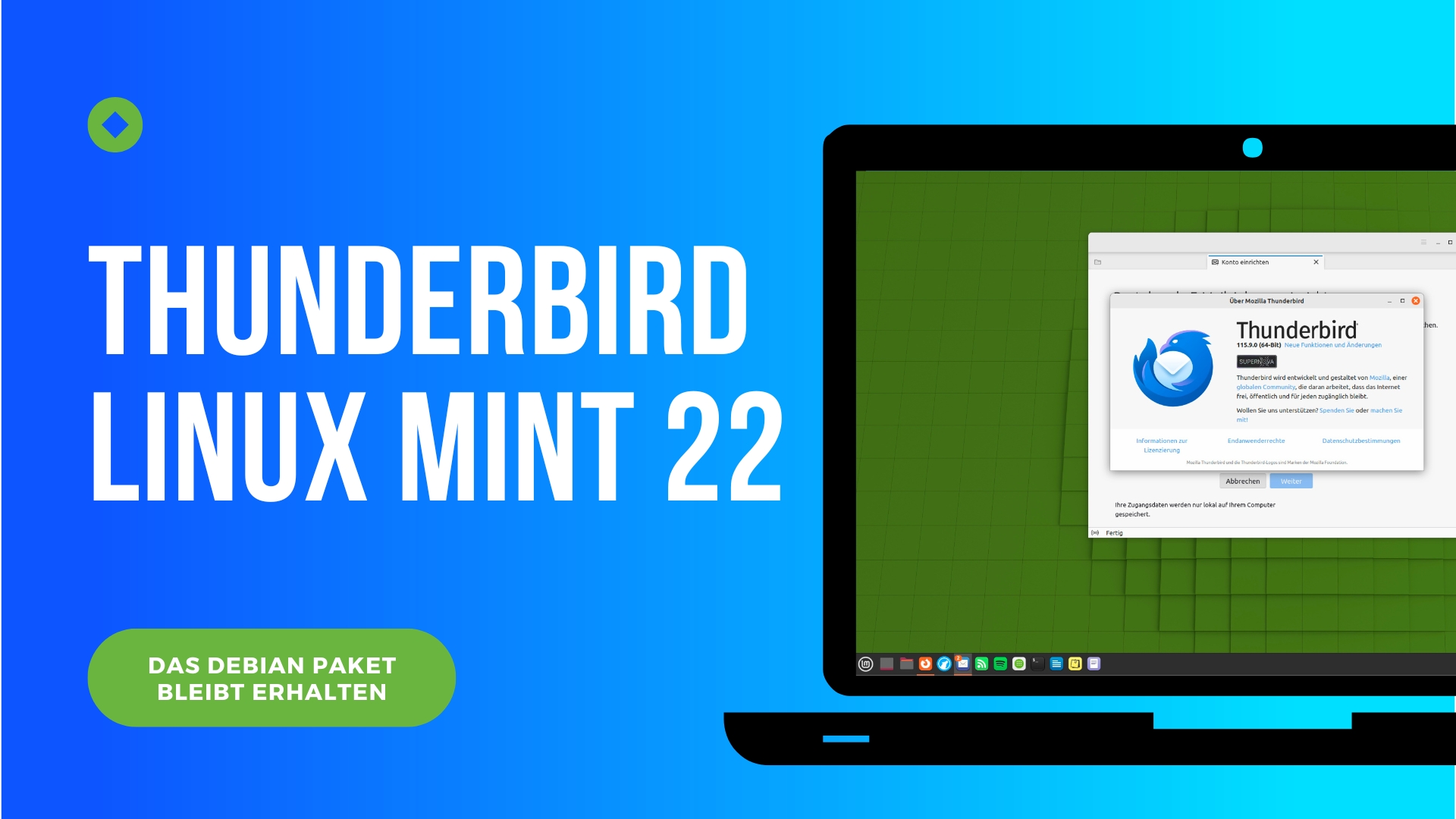 Linux Mint 22 liefert Thunderbird als natives DEB-Paket